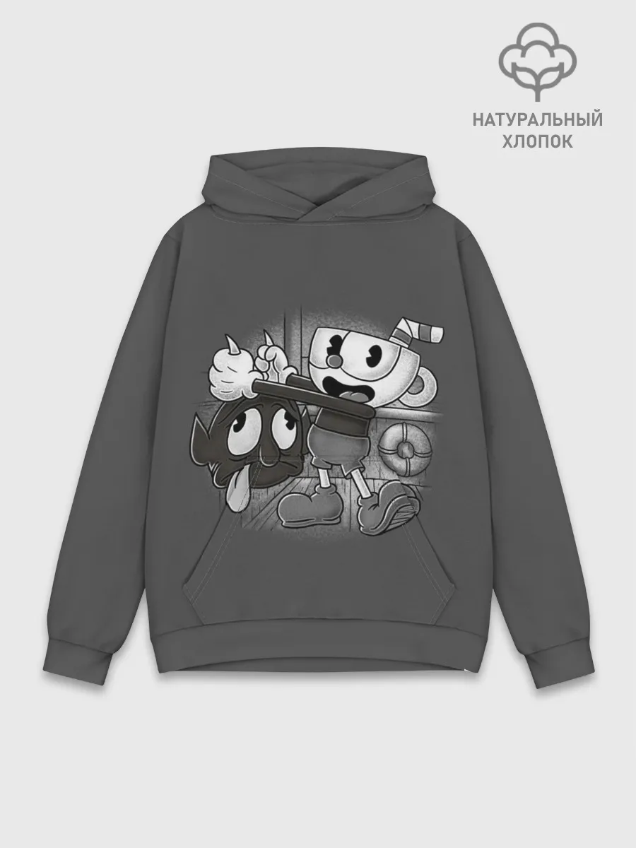 Худи мужской база хлопок / CUPHEAD