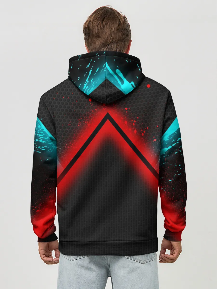 Худи мужской база хлопок / Кровавая линия3D