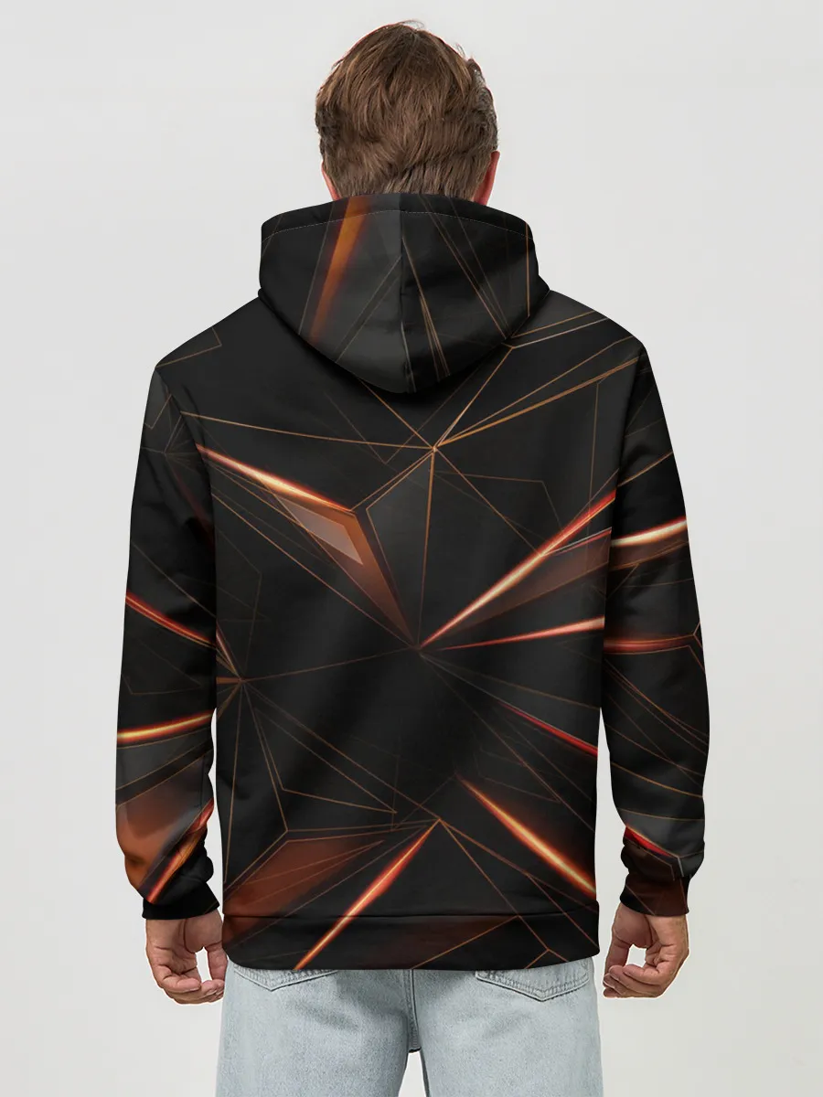 Худи мужской база хлопок / Геометрическая Абстракция