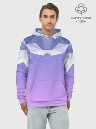 Худи мужской база хлопок / Геометрия