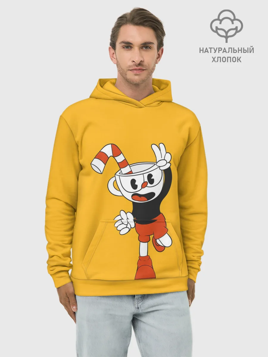 Худи мужской база хлопок / CUPHEAD