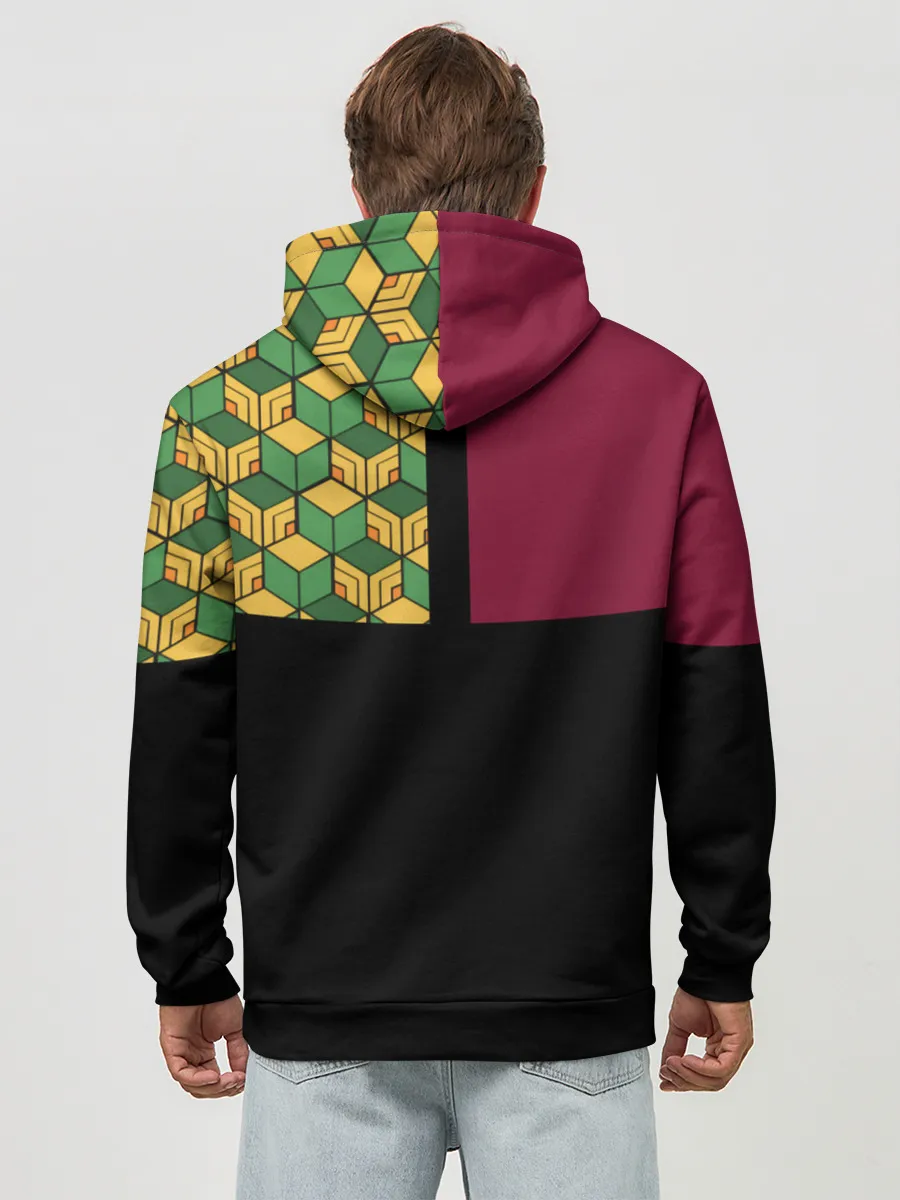 Худи мужской база хлопок / Гию Томиока Kimetsu no Yaiba