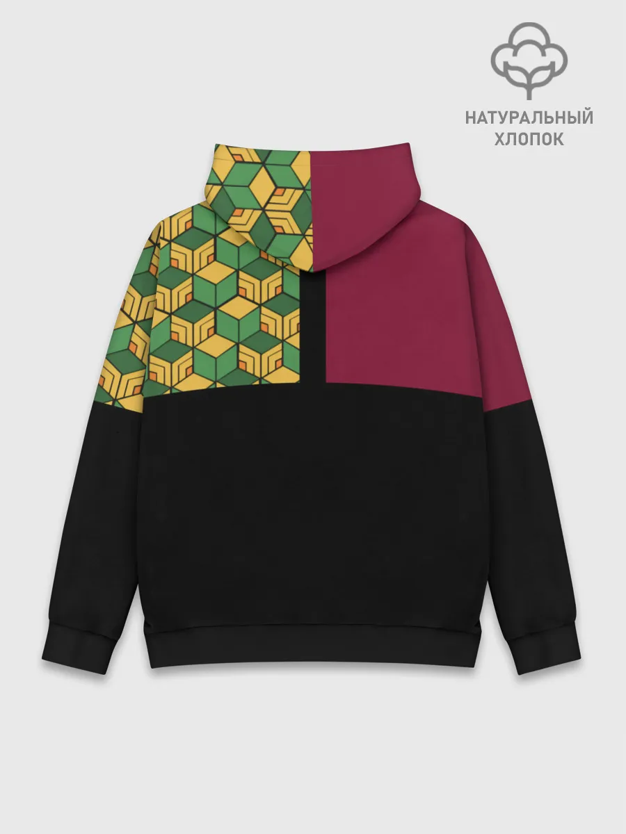 Худи мужской база хлопок / Гию Томиока Kimetsu no Yaiba