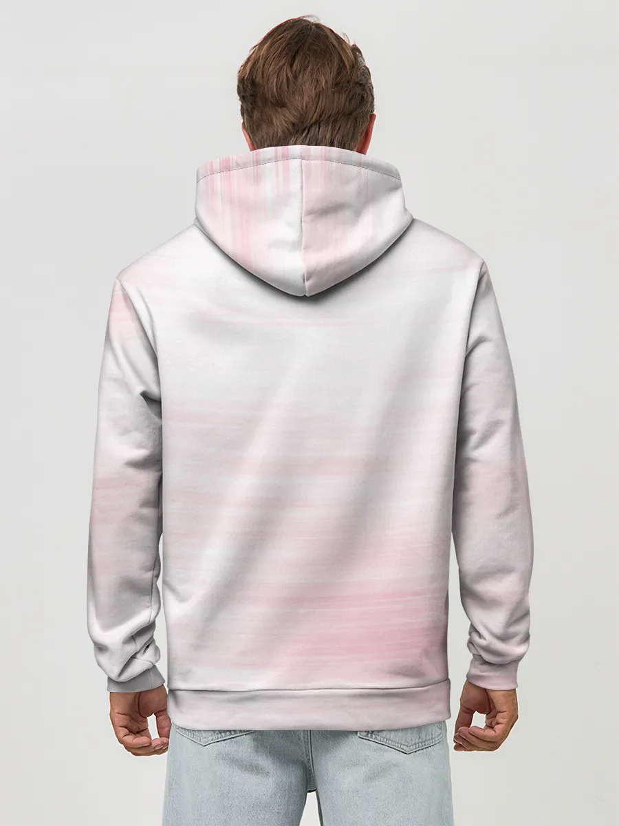 Худи мужской база хлопок / Kimetsu no yaiba розовое