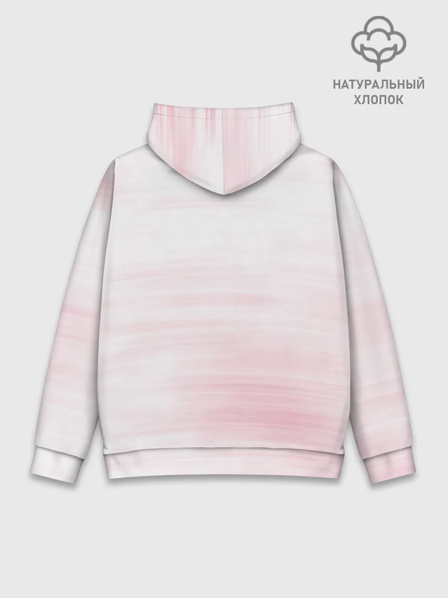 Худи мужской база хлопок / Kimetsu no yaiba розовое