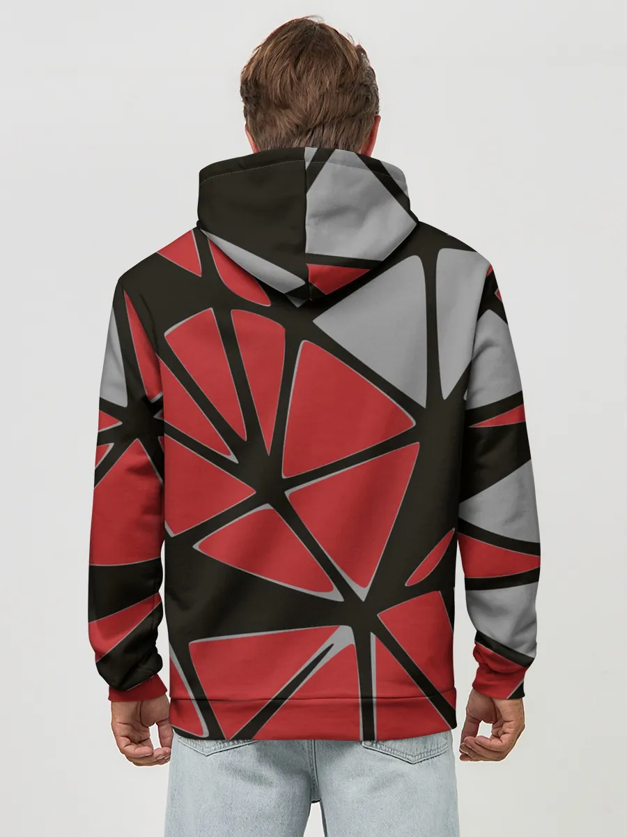 Худи мужской база хлопок / Треугольники