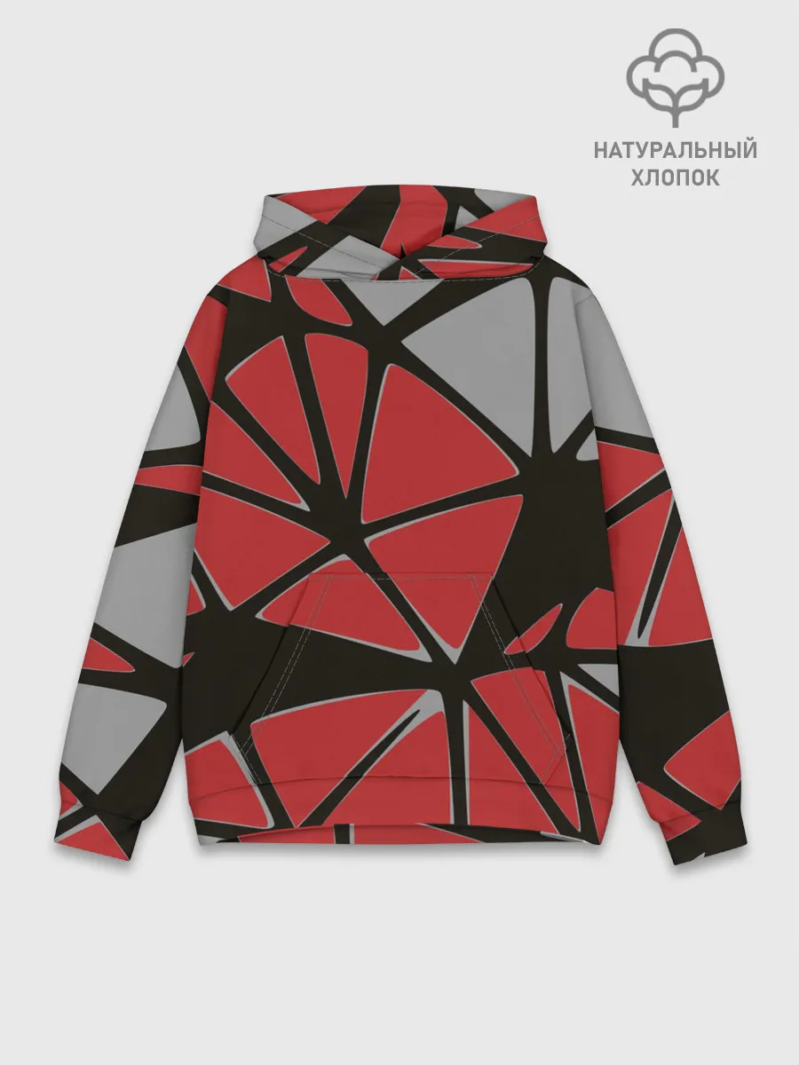 Худи мужской база хлопок / Треугольники