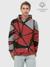 Худи мужской база хлопок / Треугольники