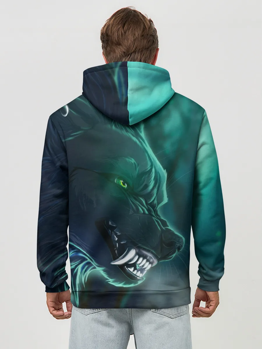 Худи мужской база хлопок / ВОЛЧИЙ ОСКАЛ