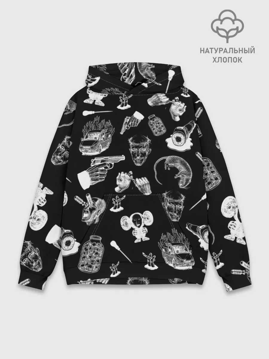 Худи мужской база хлопок / КРОВОСТОК ТАТУИРОВКИ