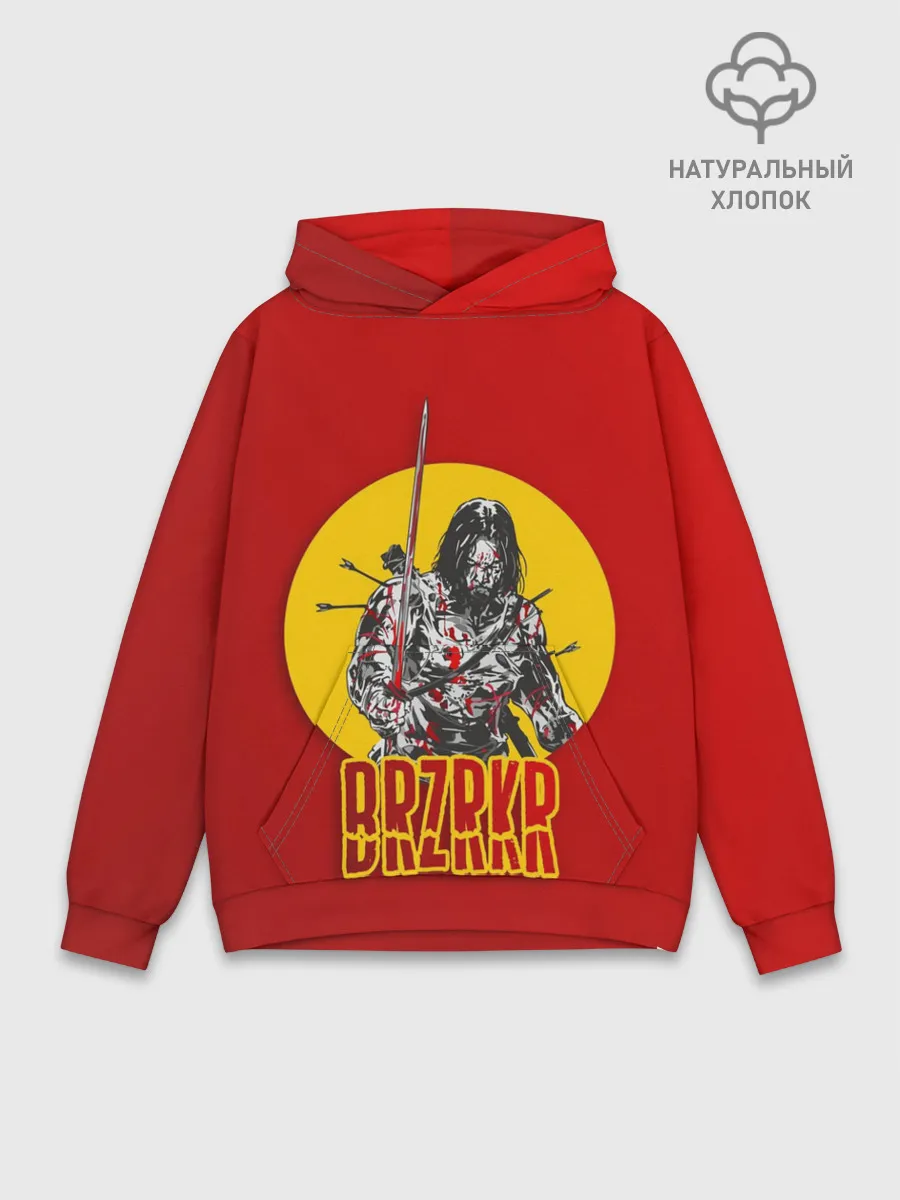 Худи мужской база хлопок / BRZRKR