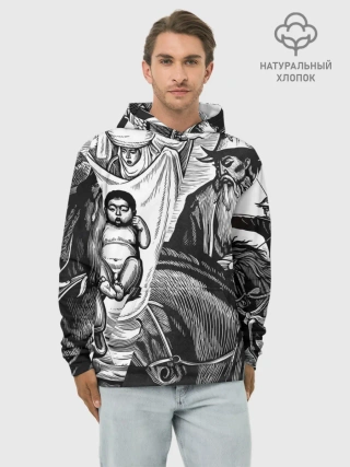 Худи мужской база хлопок / ЭПОС МАНАС
