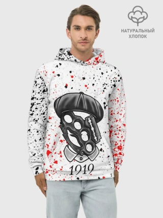 Худи мужской база хлопок / ОСТРЫЕ КОЗЫРЬКИ
