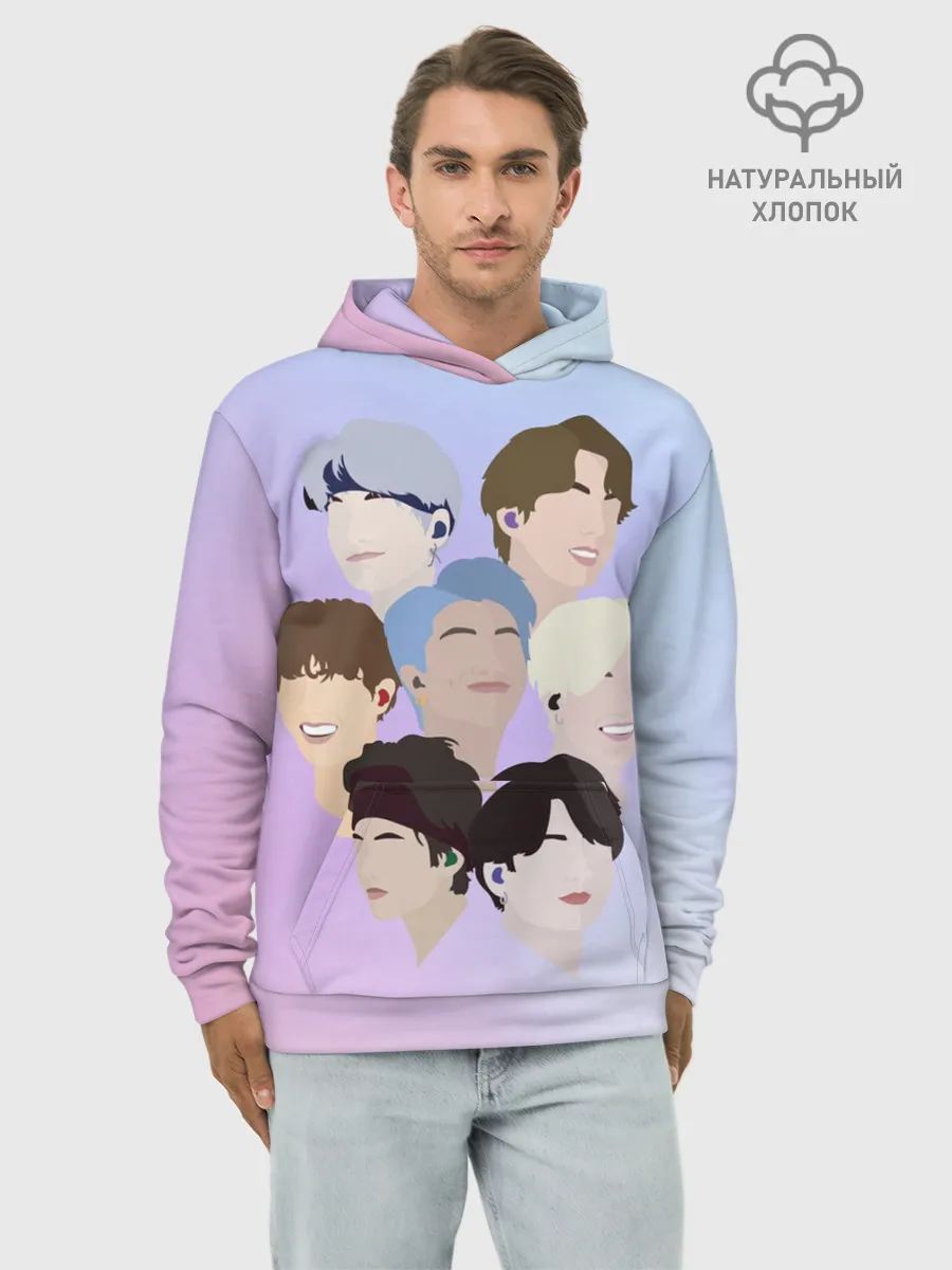 Худи мужской база хлопок / БТС Bangtan Boys BTS