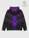Худи мужской база хлопок / Ултрофиолеовый угол 3D