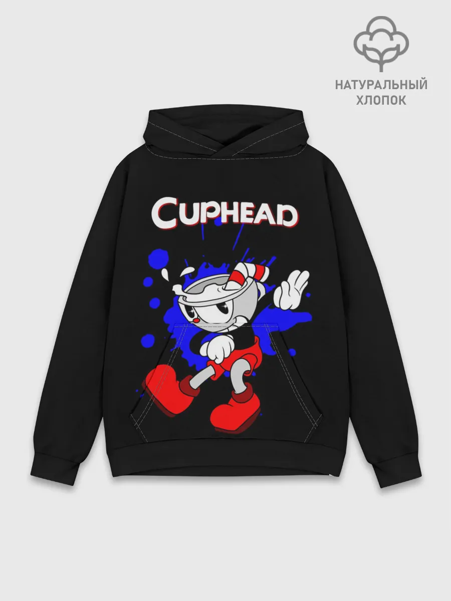 Худи мужской база хлопок / Cuphead