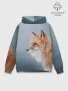 Худи мужской база хлопок / Лиса