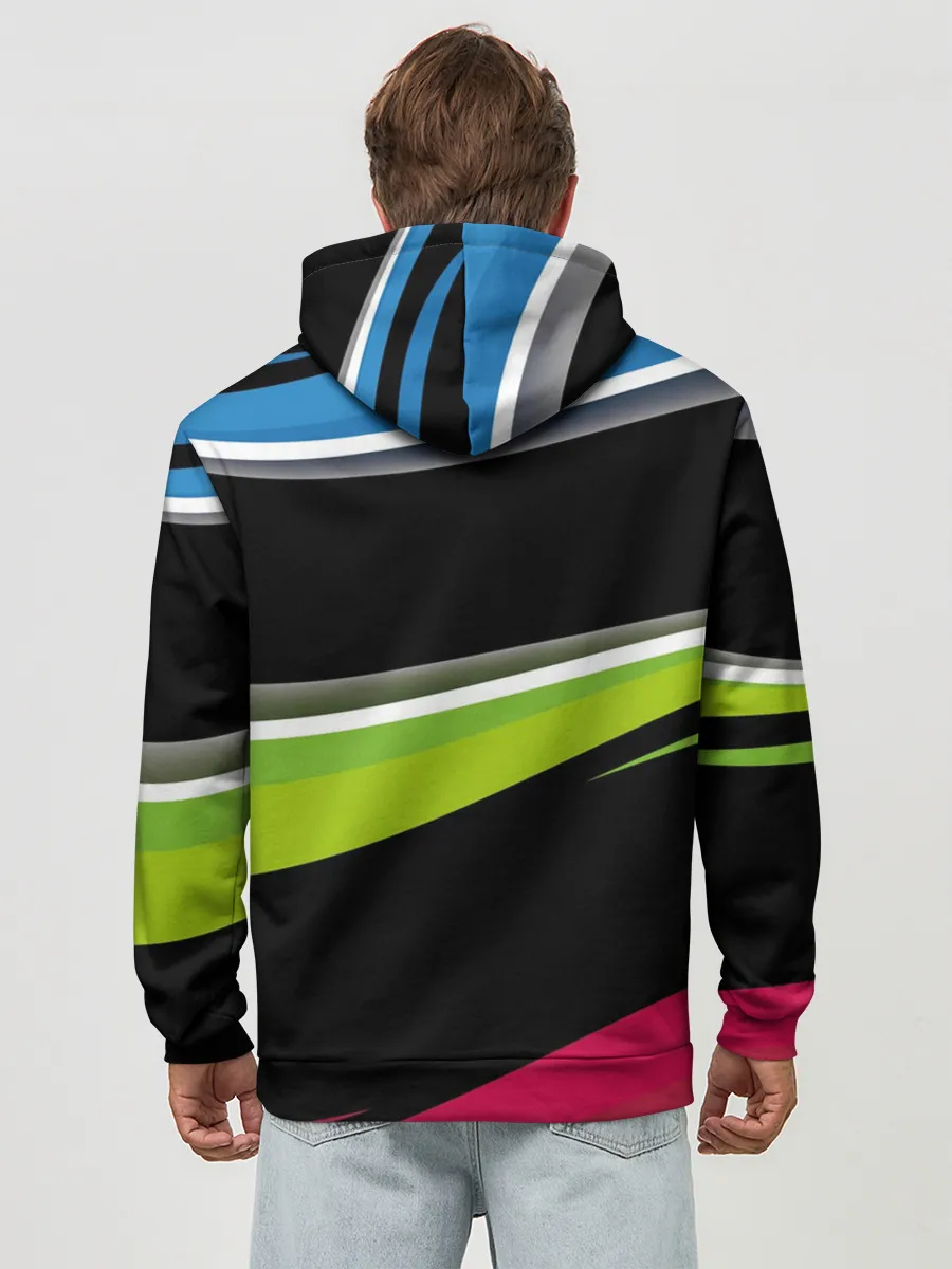 Худи мужской база хлопок / Волны