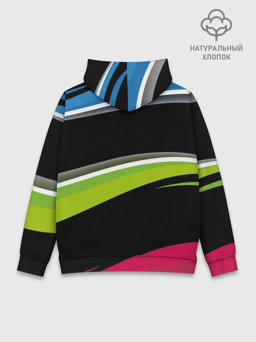 Худи мужской база хлопок / Волны