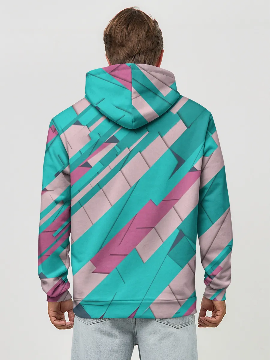 Худи мужской база хлопок / Геометрическая Абстракция