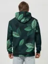 Худи мужской база хлопок / Текстура Листья