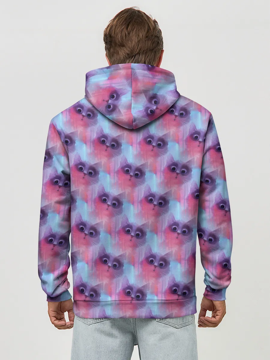 Худи мужской база хлопок / Котята