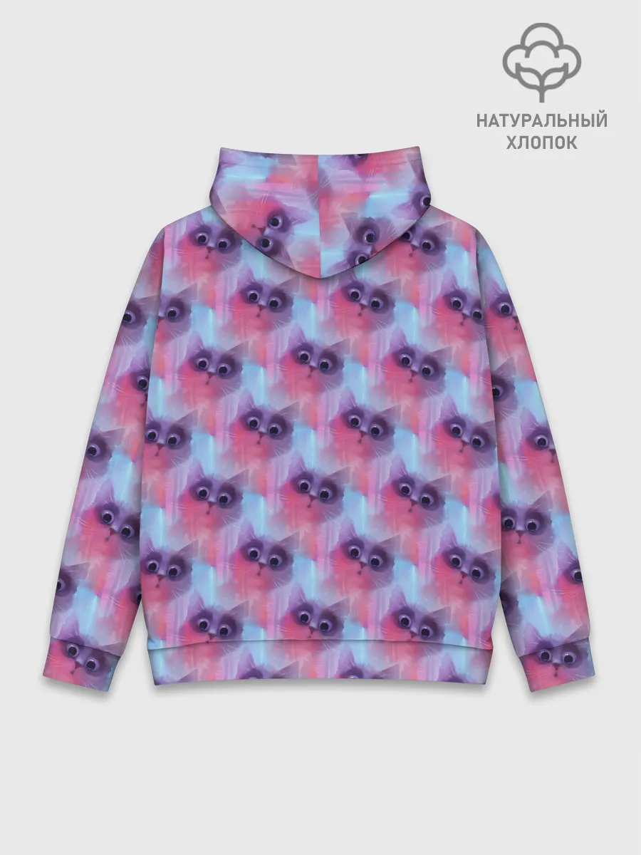 Худи мужской база хлопок / Котята