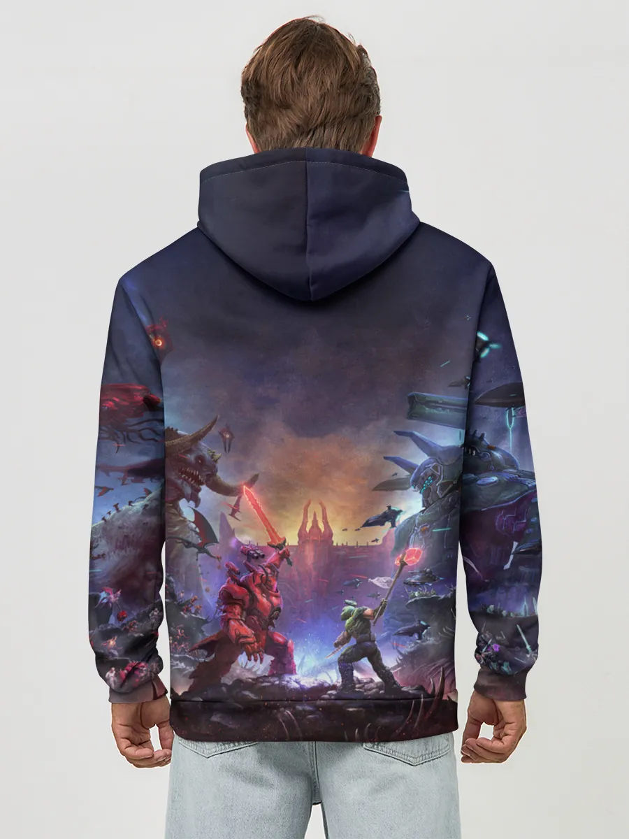 Худи мужской база хлопок / DOOM Eternal: The Ancient Gods