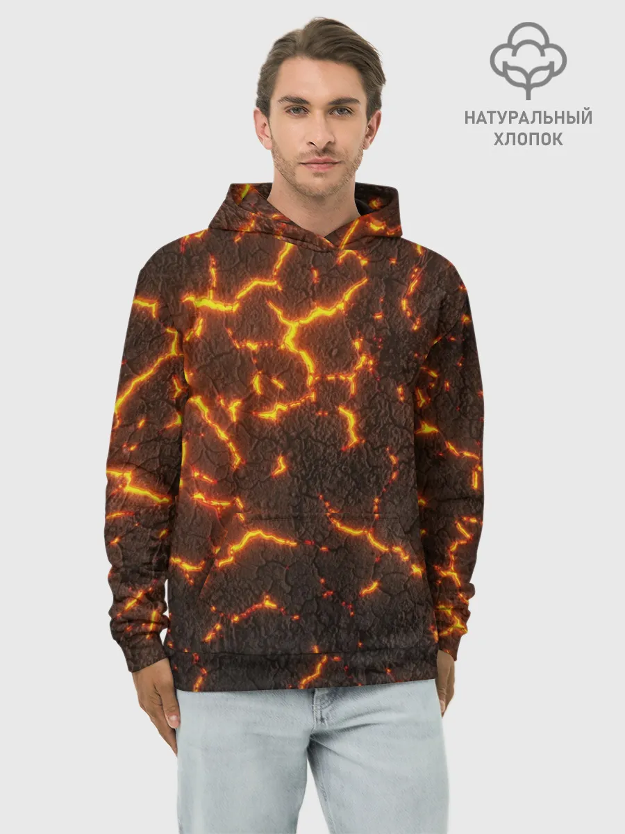 Худи мужской база хлопок / Помпеи 3D