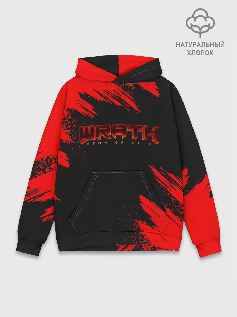 Худи мужской база хлопок / WRATH: Aeon of Ruin LOGO