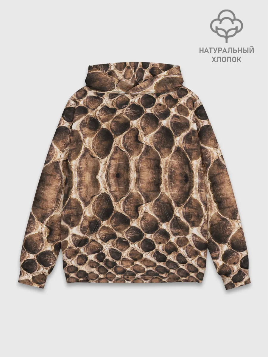 Худи мужской база хлопок / Snake Skin