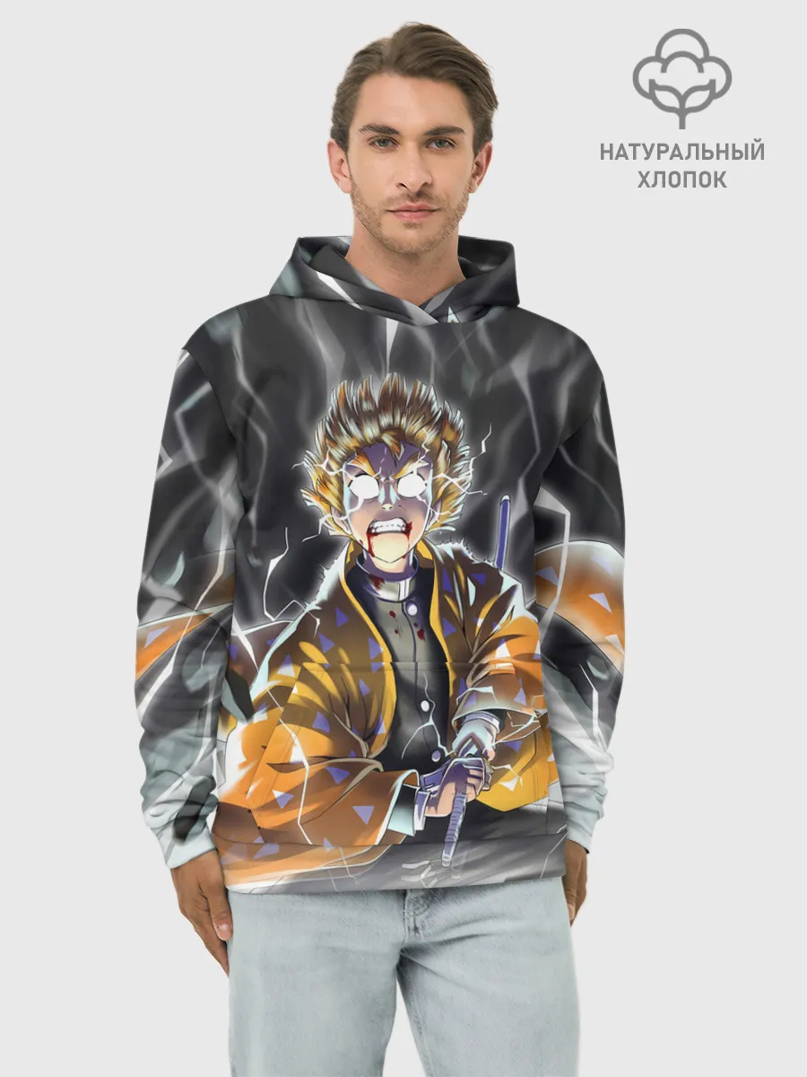 Худи мужской база хлопок / ЗЕНИЦУ | ZENITSU | KNY