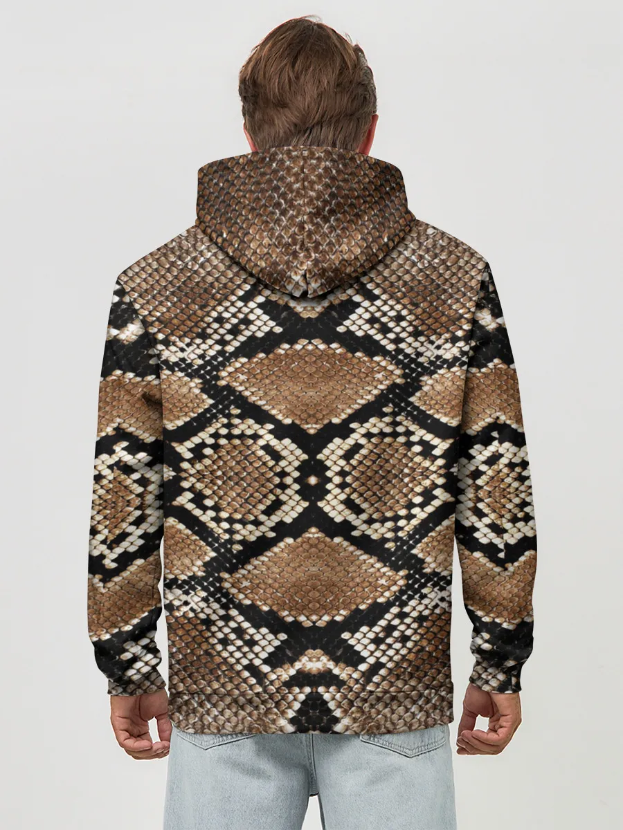 Худи мужской база хлопок / Snake Skin