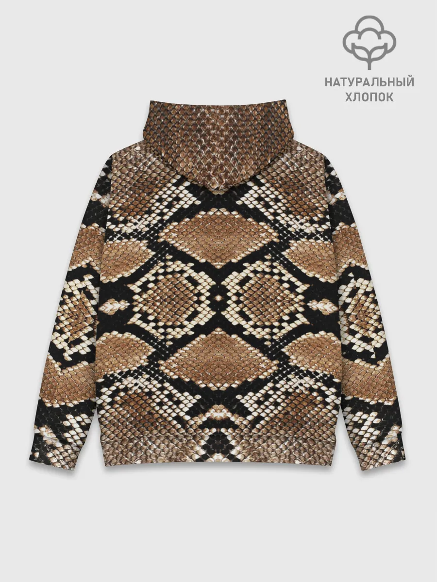Худи мужской база хлопок / Snake Skin