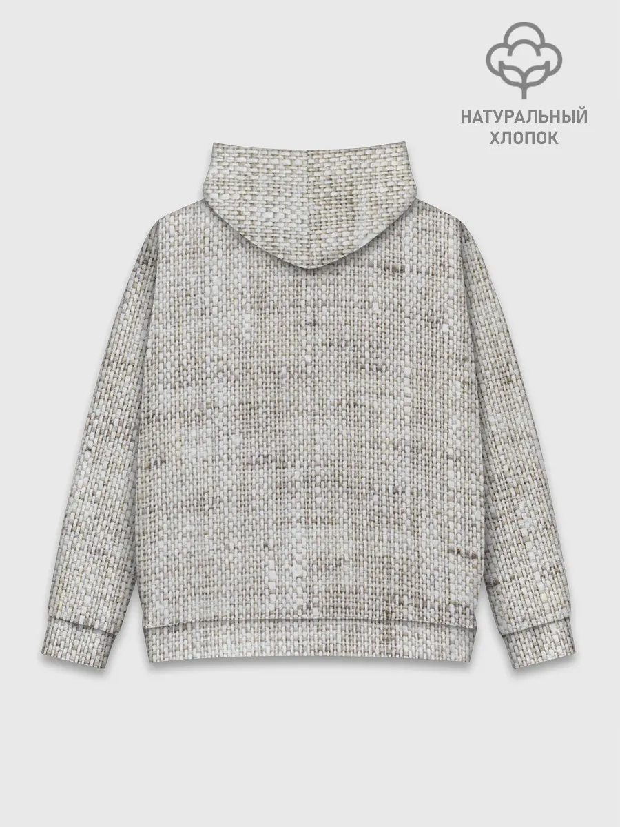 Худи мужской база хлопок / Серая Мешковина