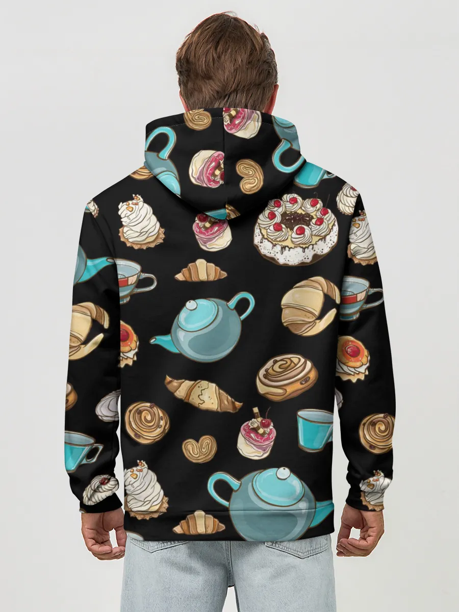 Худи мужской база хлопок / НЕТ НЕ СЛИПНЕТСЯ