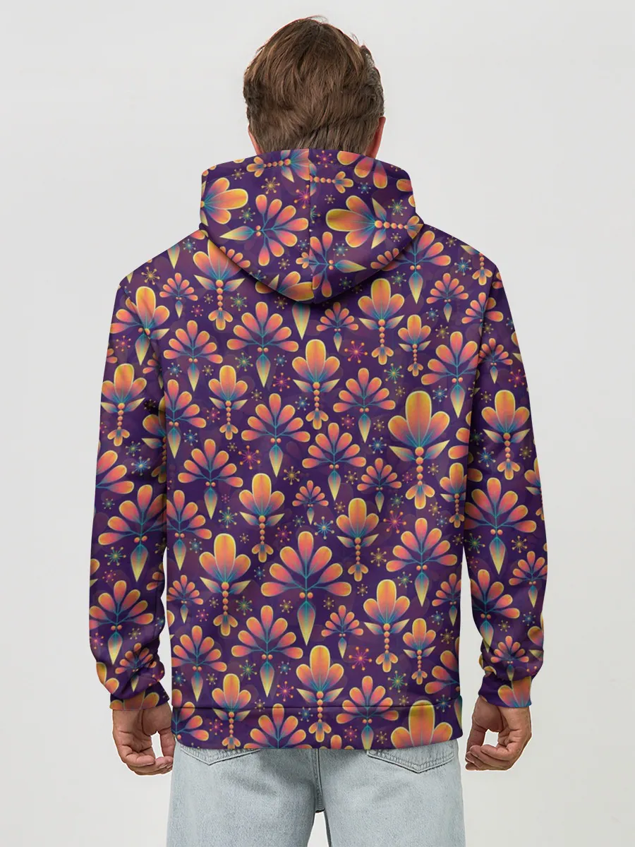 Худи мужской база хлопок / Абстрактные узоры