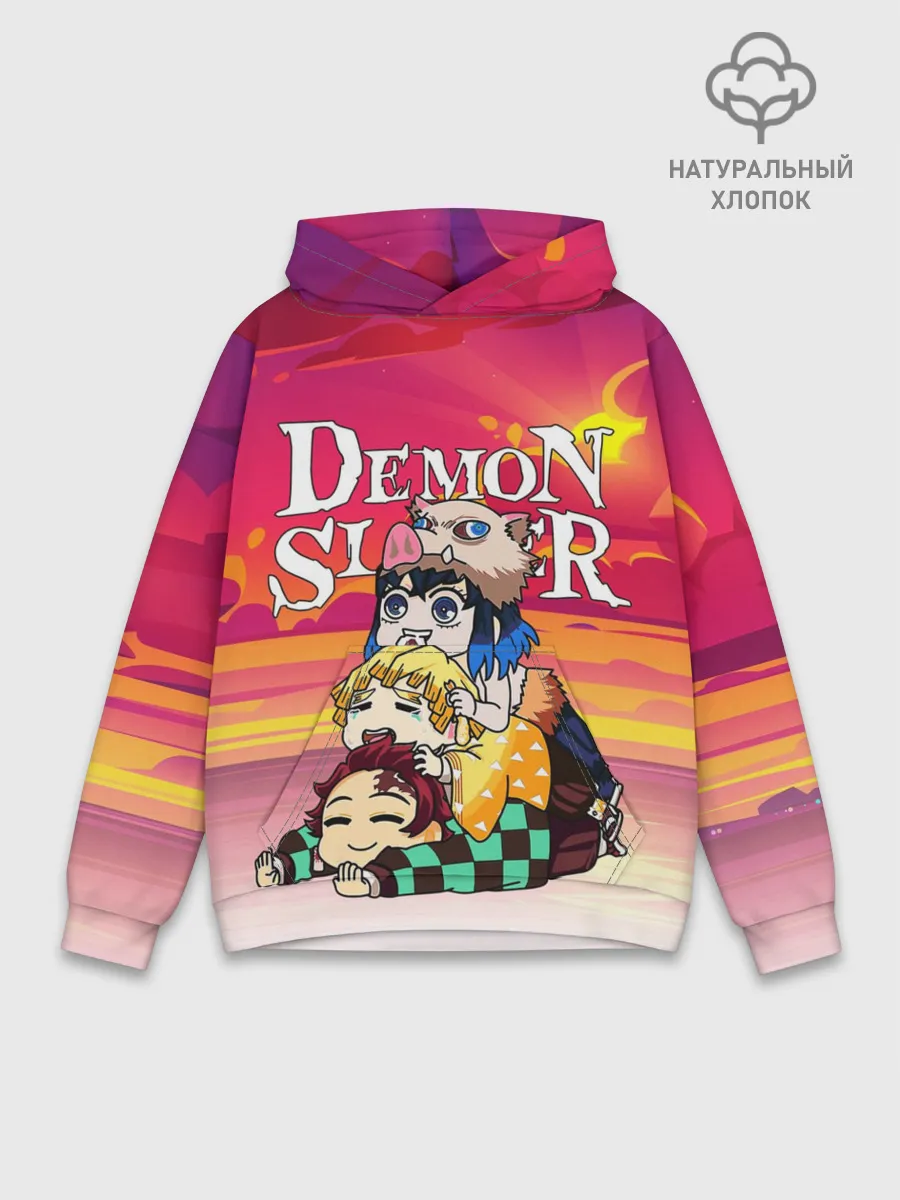 Худи мужской база хлопок / КЛИНОК, РАССЕКАЮЩИЙ ДЕМОНОВ