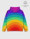 Худи мужской база хлопок / Круговая радуга
