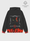 Худи мужской база хлопок / Cat of war