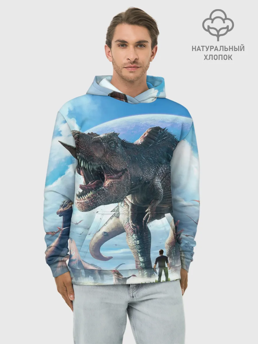 Худи мужской база хлопок / Ark Survival Evolved