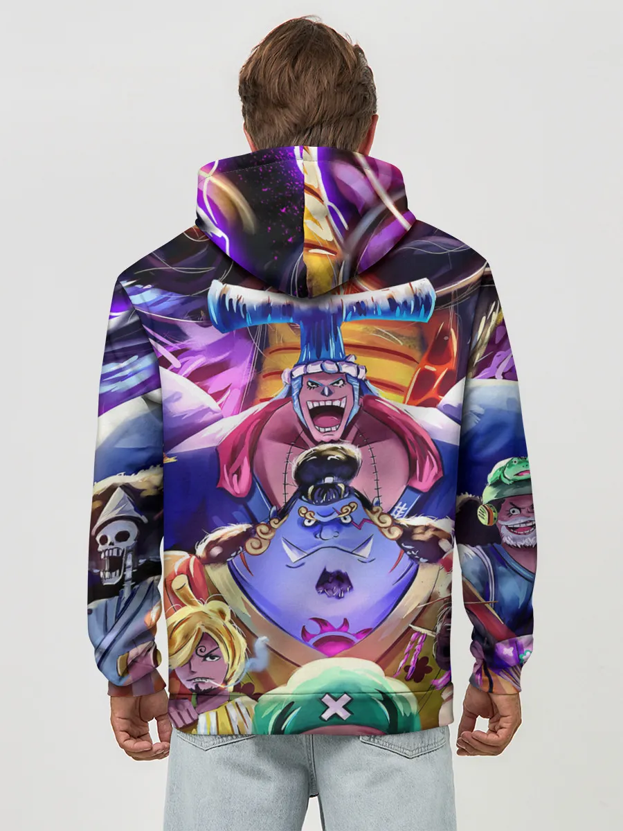 Худи мужской база хлопок / ONE PIECE | ВАН ПИС ПЕРСОНАЖИ