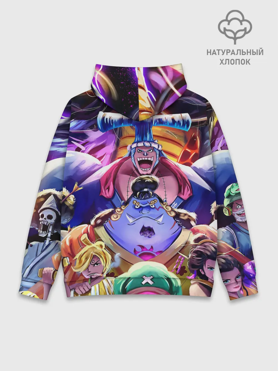 Худи мужской база хлопок / ONE PIECE | ВАН ПИС ПЕРСОНАЖИ