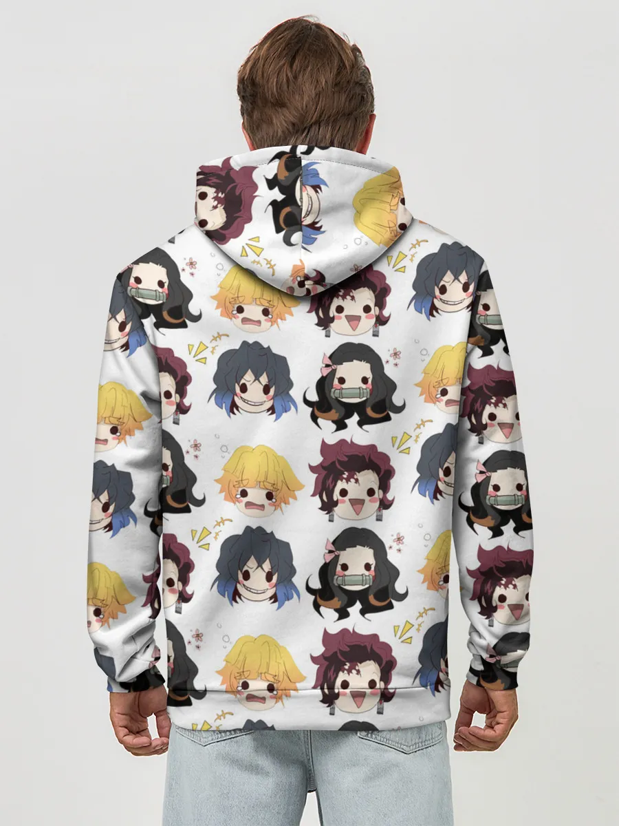 Худи мужской база хлопок / Клинок, рассекающий демонов