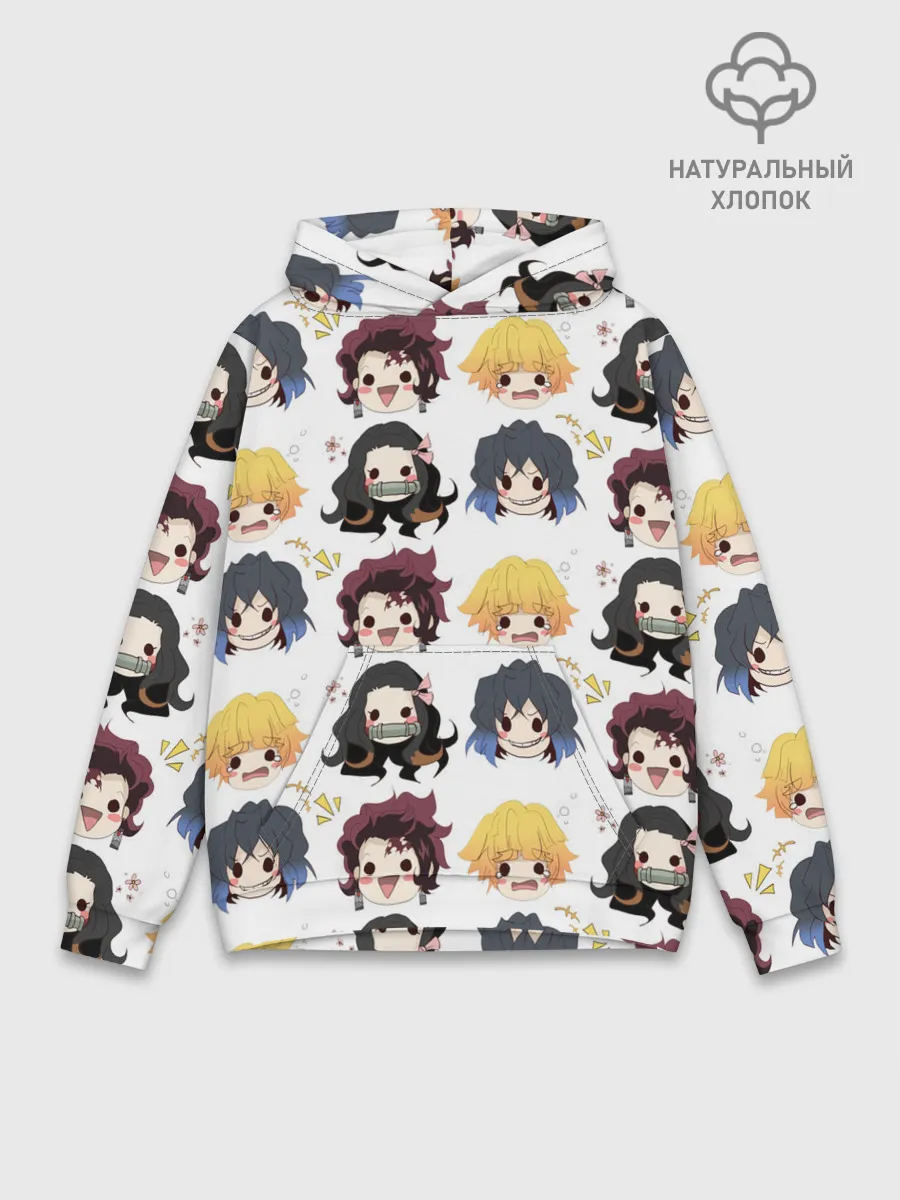 Худи мужской база хлопок / Клинок, рассекающий демонов