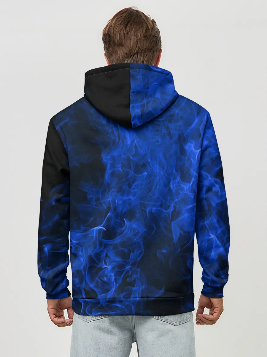 Худи мужской база хлопок / Blue Fire