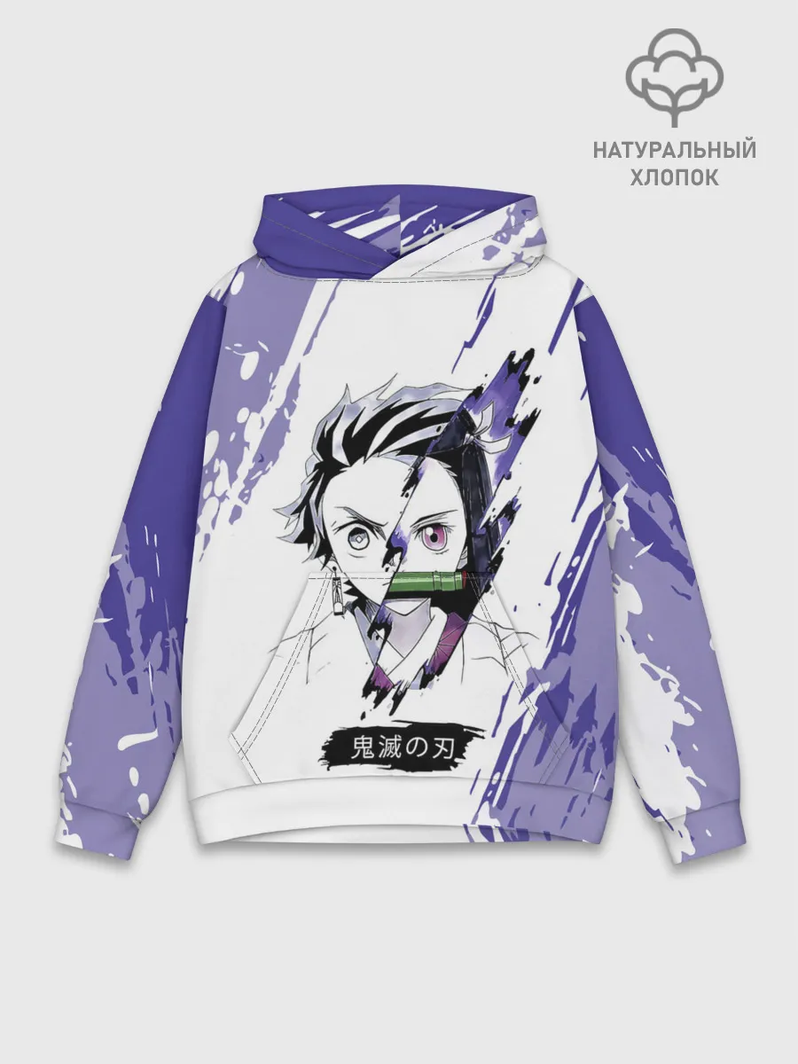 Худи мужской база хлопок / Танджиро и Незуко Камадо