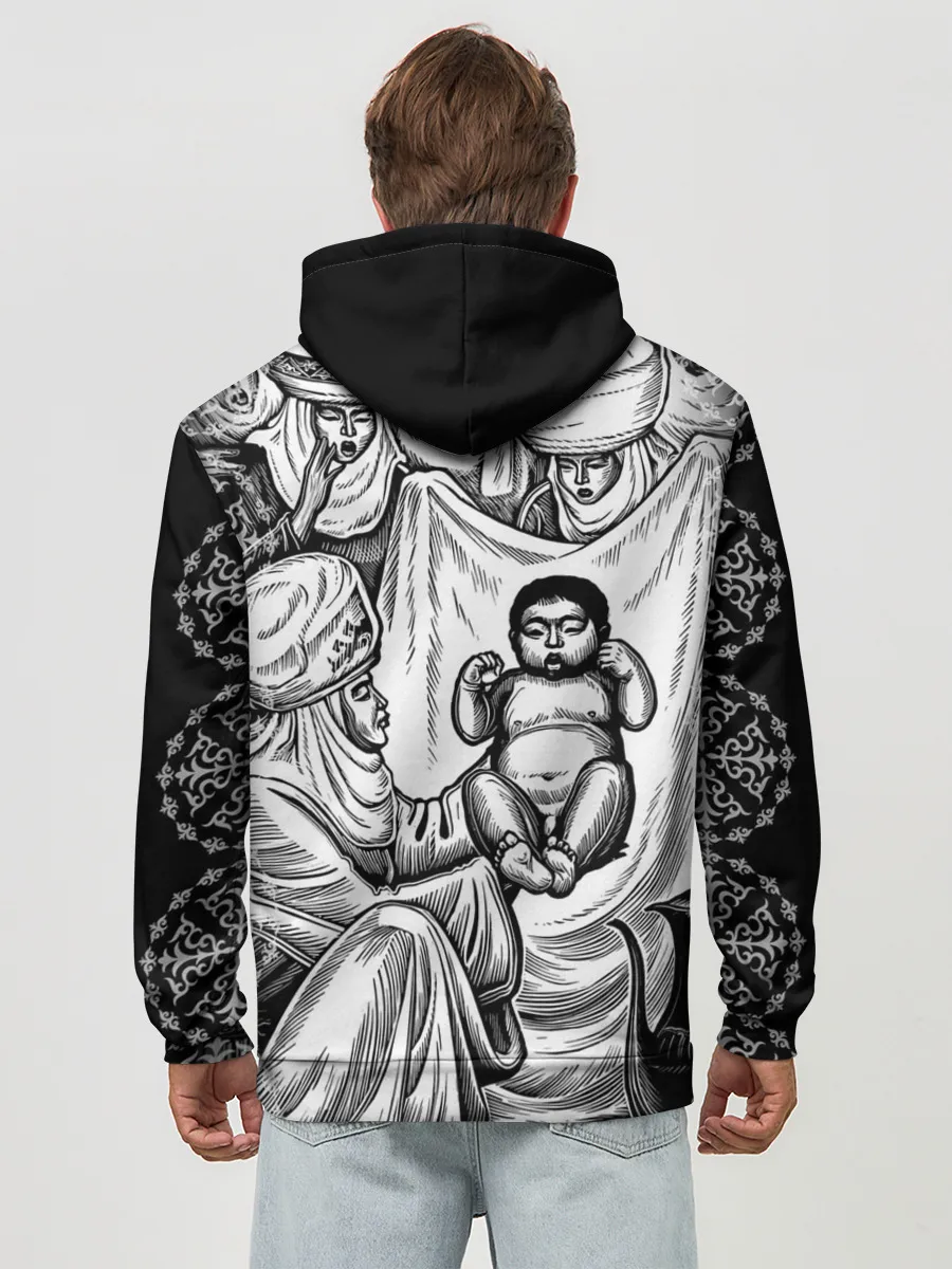 Худи мужской база хлопок / Манас Баатыр