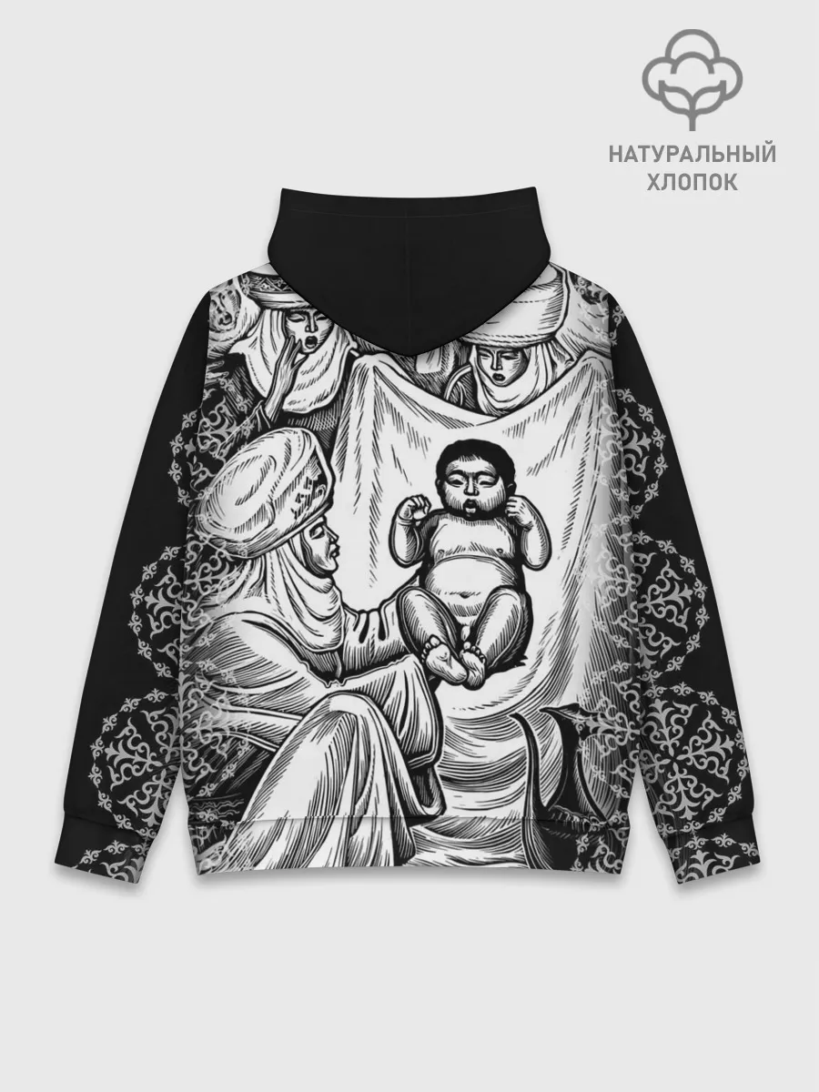 Худи мужской база хлопок / Манас Баатыр