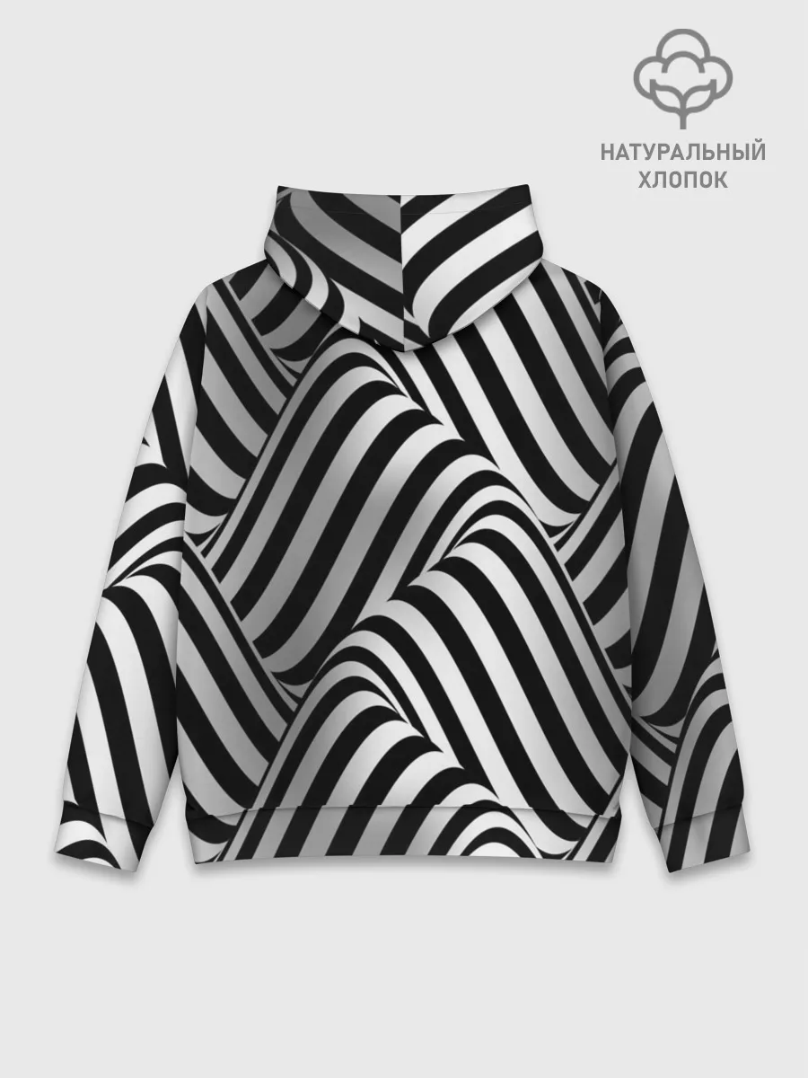 Худи мужской база хлопок / 3D Иллюзия